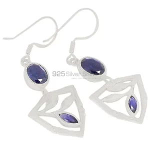 Affordable 925 Sterling Silver Handmade earrings Manufacturer In Iolite Gemstone Jewelry 925SE361