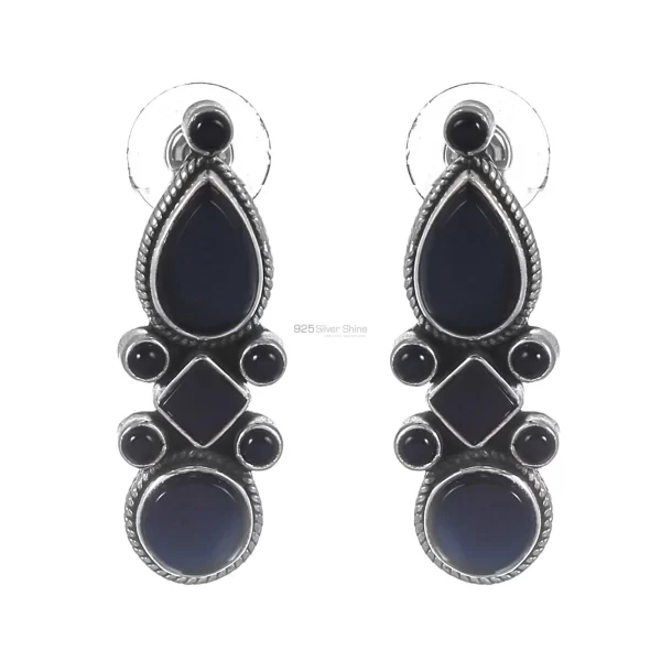 Affordable 925 Sterling Silver Handmade earrings Manufacturer In Lapis Gemstone Jewelry 925SE282
