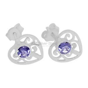 Affordable 925 Sterling Silver Handmade earrings Suppliers In Iolite Gemstone Jewelry 925SE529
