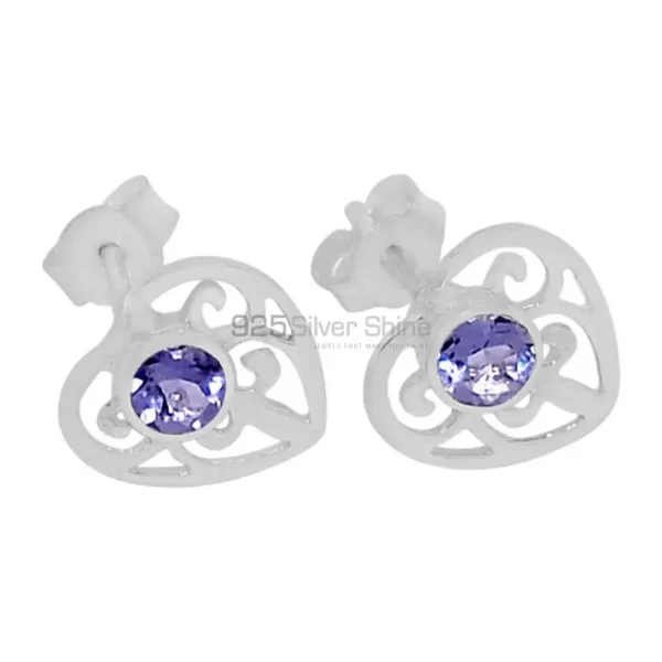 Affordable 925 Sterling Silver Handmade earrings Suppliers In Iolite Gemstone Jewelry 925SE529