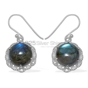 Affordable 925 Sterling Silver Handmade earrings Suppliers In Labradorite Gemstone Jewelry 925SE845