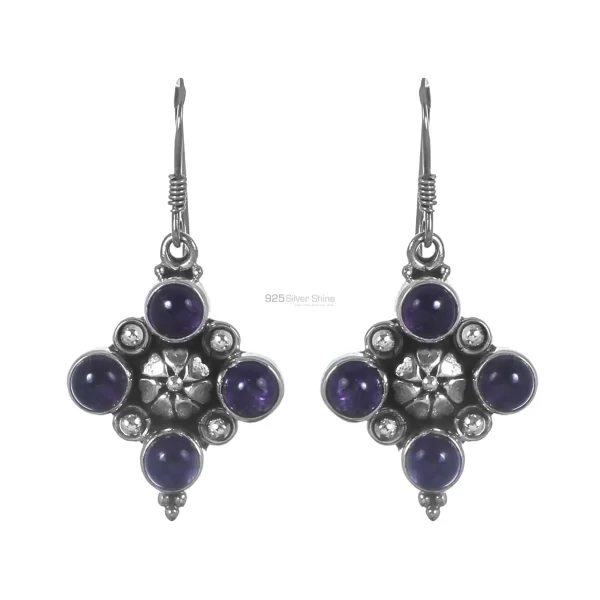 Affordable 925 Sterling Silver Handmade earrings Suppliers In Lapis Lazuli Gemstone Jewelry 925SE292
