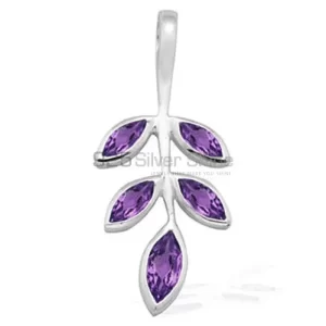 Amethyst Gemstone  Pendants In Solid Sterling Silver Jewelry 925SP1542