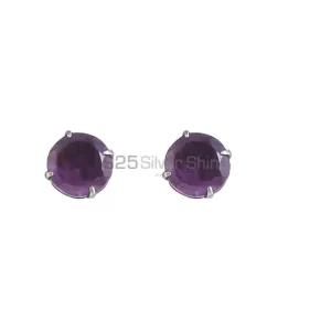 Amethyst Studs earring In 925 Sterling Silver Jewelry 925SE14