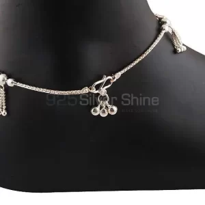 Beat Quality 925 Sterling Silver Plain Anklet Jewelry