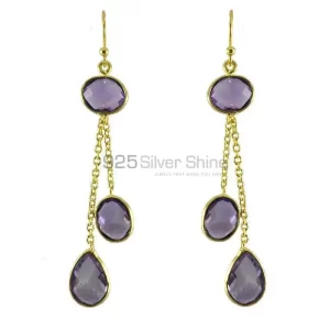 Beautiful 925 Sterling Silver earrings In Amethyst Gemstone Jewelry 925SE1296