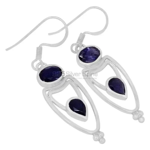 Beautiful 925 Sterling Silver earrings In Iolite Gemstone Jewelry 925SE594