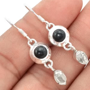 Beautiful 925 Sterling Silver earrings In Multi Gemstone Jewelry 925SE673