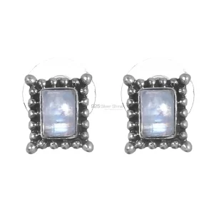 Beautiful 925 Sterling Silver earrings In Rainbow Moonstone Jewelry 925SE278