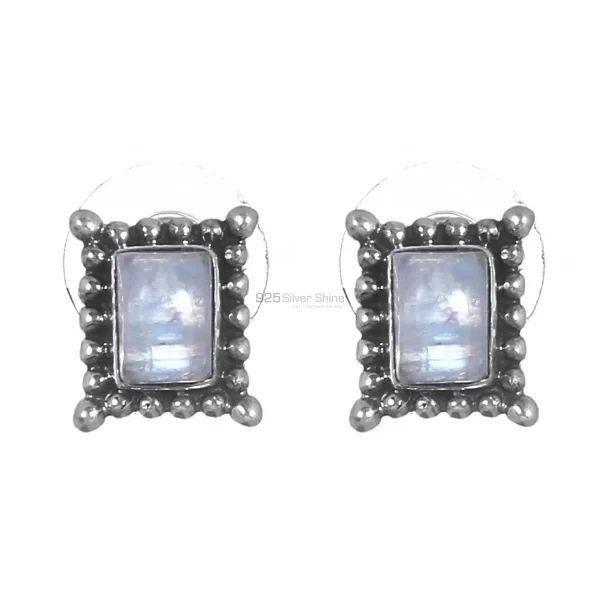 Beautiful 925 Sterling Silver earrings In Rainbow Moonstone Jewelry 925SE278