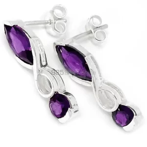 Beautiful 925 Sterling Silver earrings Wholesaler In Amethyst Gemstone Jewelry 925SE446