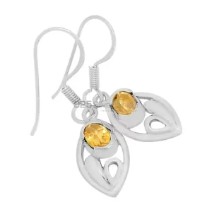 Beautiful 925 Sterling Silver earrings Wholesaler In Citrine Gemstone Jewelry 925SE604