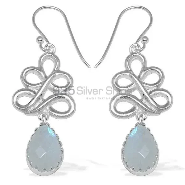 Beautiful 925 Sterling Silver earrings Wholesaler In Rainbow Moonstone Jewelry 925SE841