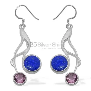Beautiful 925 Sterling Silver Handmade earrings Exporters In Multi Gemstone Jewelry 925SE1088