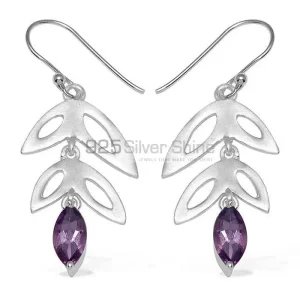 Beautiful 925 Sterling Silver Handmade earrings Manufacturer In Amethyst Gemstone Jewelry 925SE757