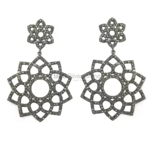 Beautiful 925 Sterling Silver Handmade earrings Manufacturer In CZ Gemstone Jewelry 925SE1380