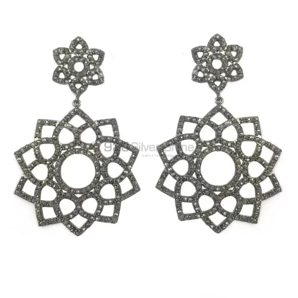 Beautiful 925 Sterling Silver Handmade earrings Manufacturer In CZ Gemstone Jewelry 925SE1380