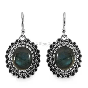 Beautiful 925 Sterling Silver Handmade earrings Suppliers In Labradorite Gemstone Jewelry 925SE1311