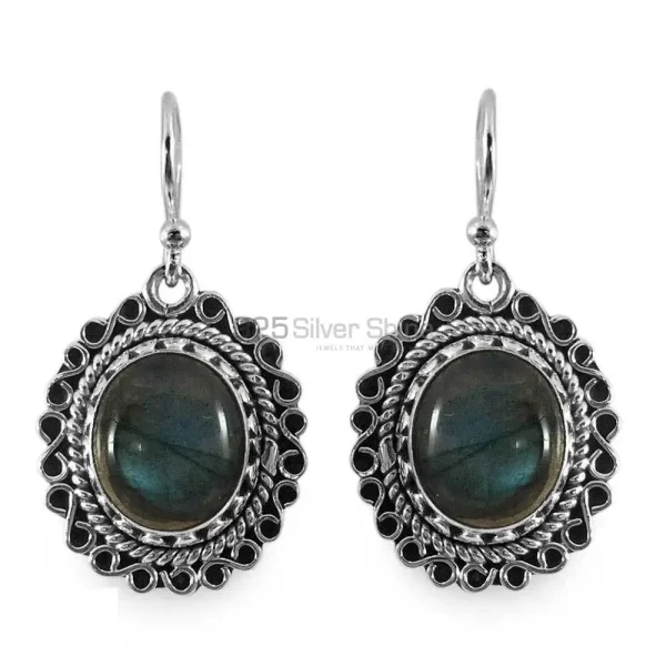 Beautiful 925 Sterling Silver Handmade earrings Suppliers In Labradorite Gemstone Jewelry 925SE1311