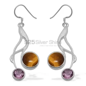 Beautiful 925 Sterling Silver Handmade earrings Suppliers In Multi Gemstone Jewelry 925SE1083