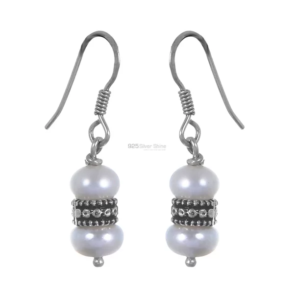 Beautiful 925 Sterling Silver Handmade earrings Suppliers In Pearl Gemstone Jewelry 925SE293