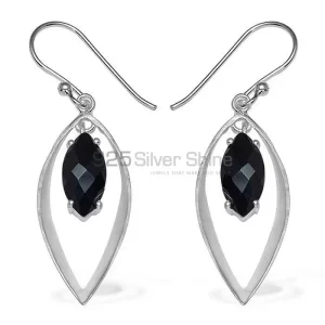 925 Sterling Silver earrings In Black Onyx Gemstone Jewelry 925SE906
