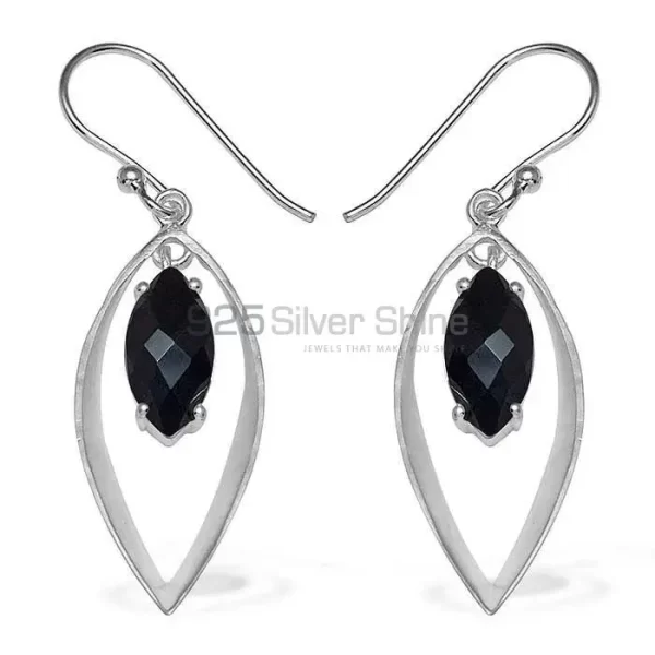 925 Sterling Silver earrings In Black Onyx Gemstone Jewelry 925SE906