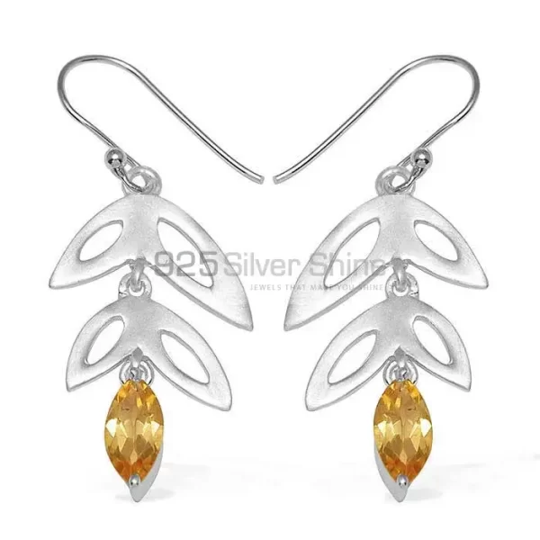 925 Sterling Silver earrings Wholesaler In Citrine Gemstone Jewelry 925SE758