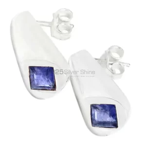 925 Sterling Silver earrings Wholesaler In Iolite Gemstone Jewelry 925SE442