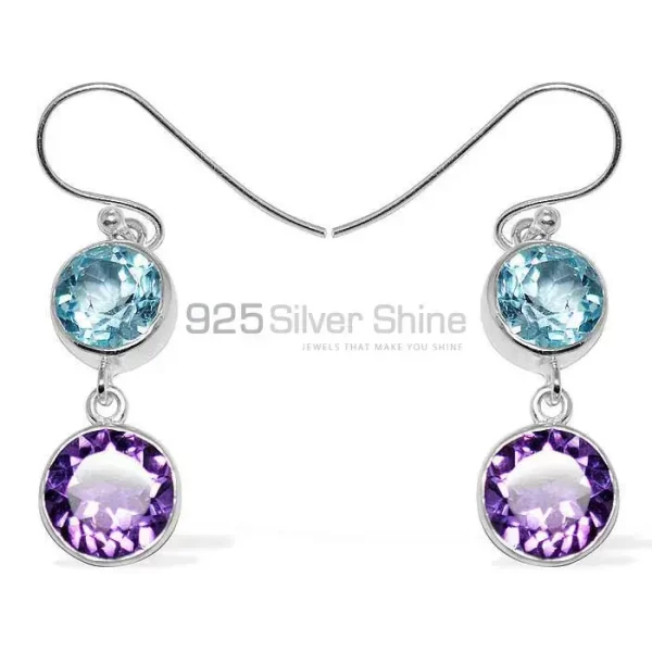 925 Sterling Silver earrings Wholesaler In Multi Gemstone Jewelry 925SE1153