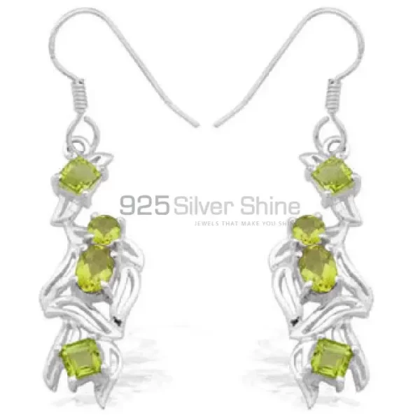 925 Sterling Silver earrings Wholesaler In Peridot Gemstone Jewelry 925SE916