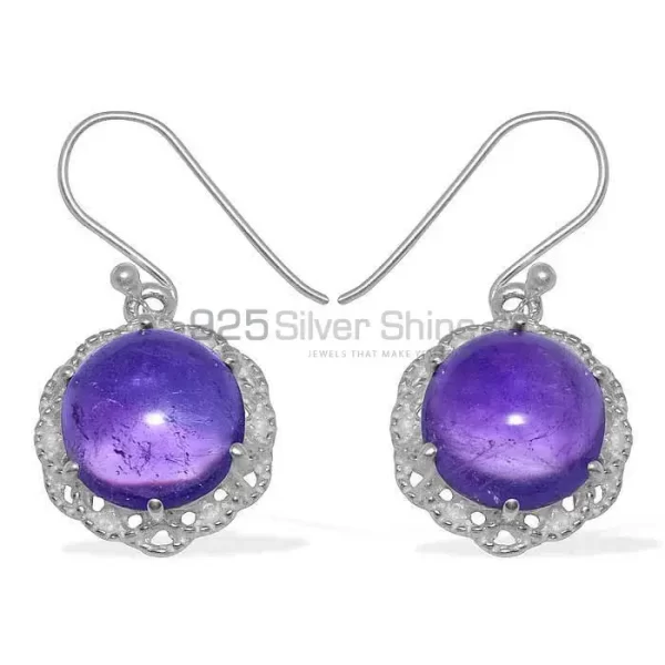 925 Sterling Silver Handmade earrings Exporters In Amethyst Gemstone Jewelry 925SE847