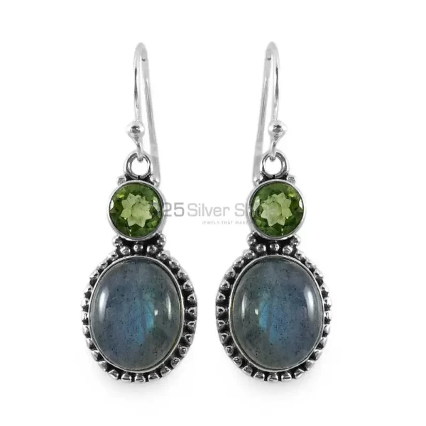 925 Sterling Silver Handmade earrings Exporters In Multi Gemstone Jewelry 925SE1312