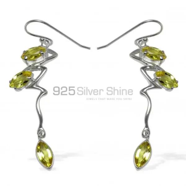925 Sterling Silver Handmade earrings Exporters In Peridot Gemstone Jewelry 925SE926