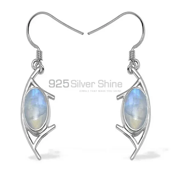 925 Sterling Silver Handmade earrings Exporters In Rainbow Moonstone Jewelry 925SE1005