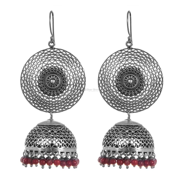 925 Sterling Silver Handmade earrings Manufacturer In Coral Gemstone Jewelry 925SE279
