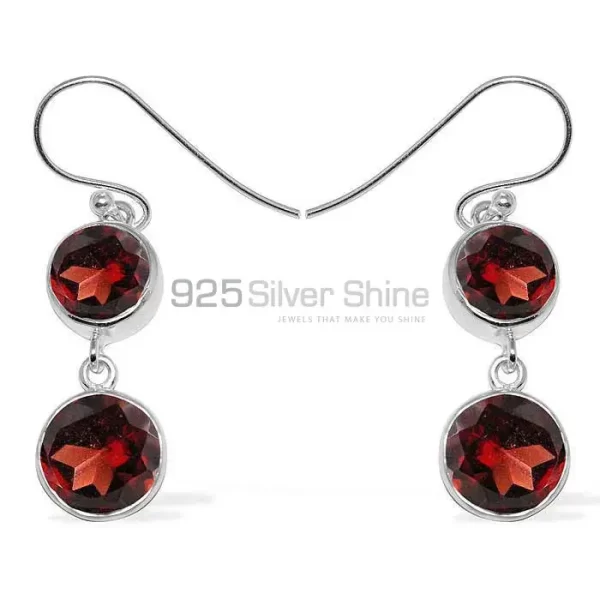 925 Sterling Silver Handmade earrings Suppliers In Garnet Gemstone Jewelry 925SE1158