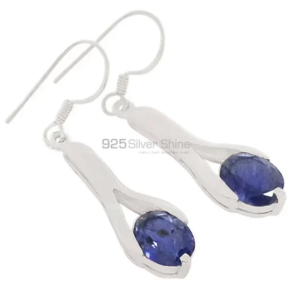 925 Sterling Silver Handmade earrings Suppliers In Iolite Gemstone Jewelry 925SE368