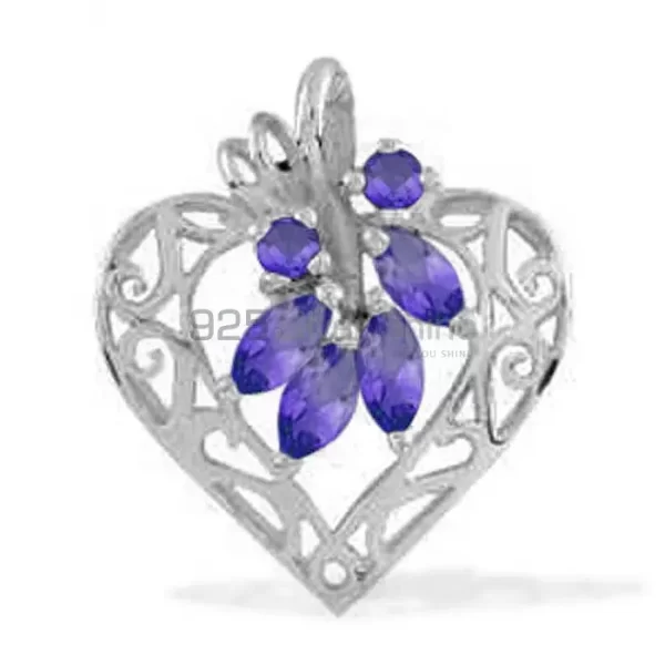 Amethyst Gemstone Handmade Pendants In Solid Sterling Silver Jewelry 925SP1647