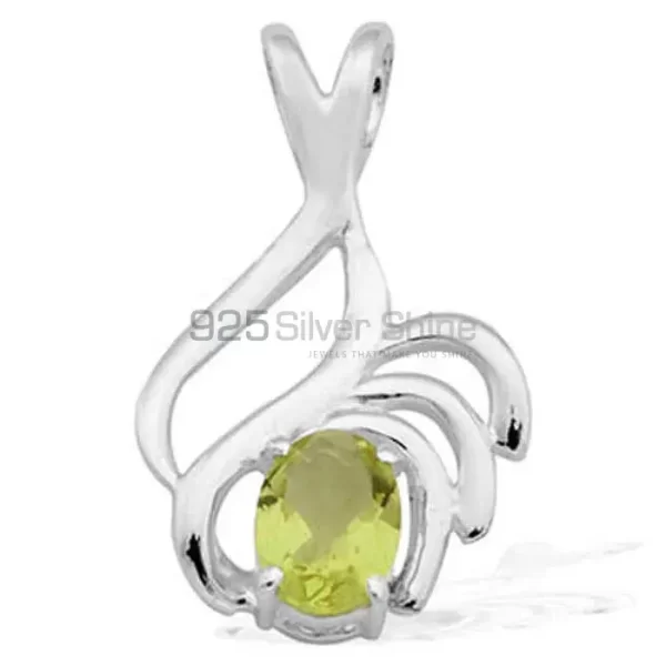 Fine Sterling Silver Pendants Wholesaler In Lemon Quartz Gemstone Jewelry 925SP1528