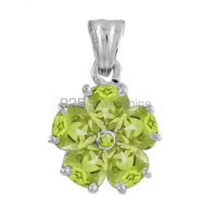 Peridot Gemstone Pendants Wholesaler In Fine Sterling Silver Jewelry 925SP1653