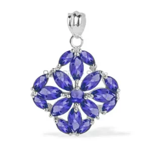 Solid Sterling Silver Handmade Pendants In Amethyst Gemstone Jewelry 925SP1622