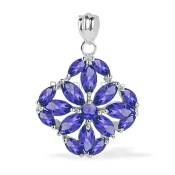 Solid Sterling Silver Handmade Pendants In Amethyst Gemstone Jewelry 925SP1622