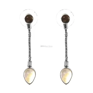 925 Sterling Silver earrings In Multi Gemstone Jewelry 925SE265
