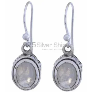 925 Sterling Silver earrings In Rainbow Moonstone Jewelry 925SE1204