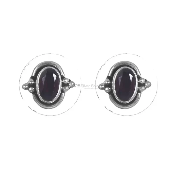 925 Sterling Silver Handmade earrings In Black Onyx Gemstone Jewelry 925SE268