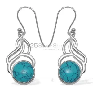 925 Sterling Silver Handmade earrings In Turquoise Gemstone Jewelry 925SE821