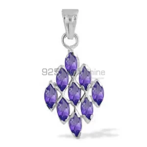 Amethyst Gemstone Handmade Pendants In Solid Sterling Silver Jewelry 925SP1657