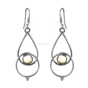 Citrine Semi Precious Gemstone earring In Sterling Silver Jewelry 925SE158