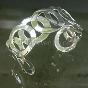 Best Quality Plain 925 Sterling Silver Cuff Bangle Or Bracelets 925SSB362
